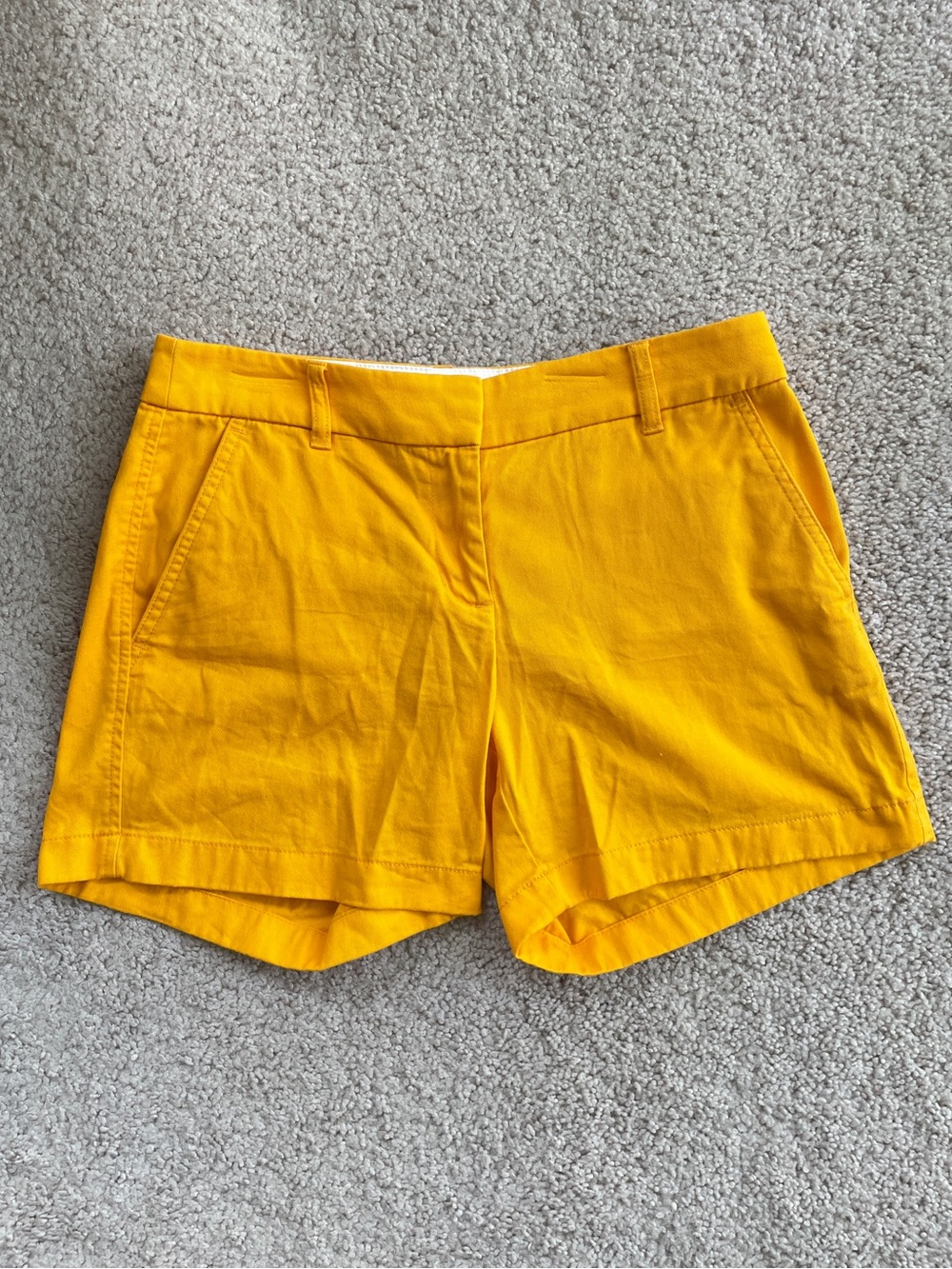 J. Crew Factory Golden Yellow High Rise Cotton 5" Shorts Size 2